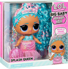 LOL Surprise! Big Baby Hair Hair Hair Doll Splash Queen 11inch MGA - 579724 - Colorland Toys