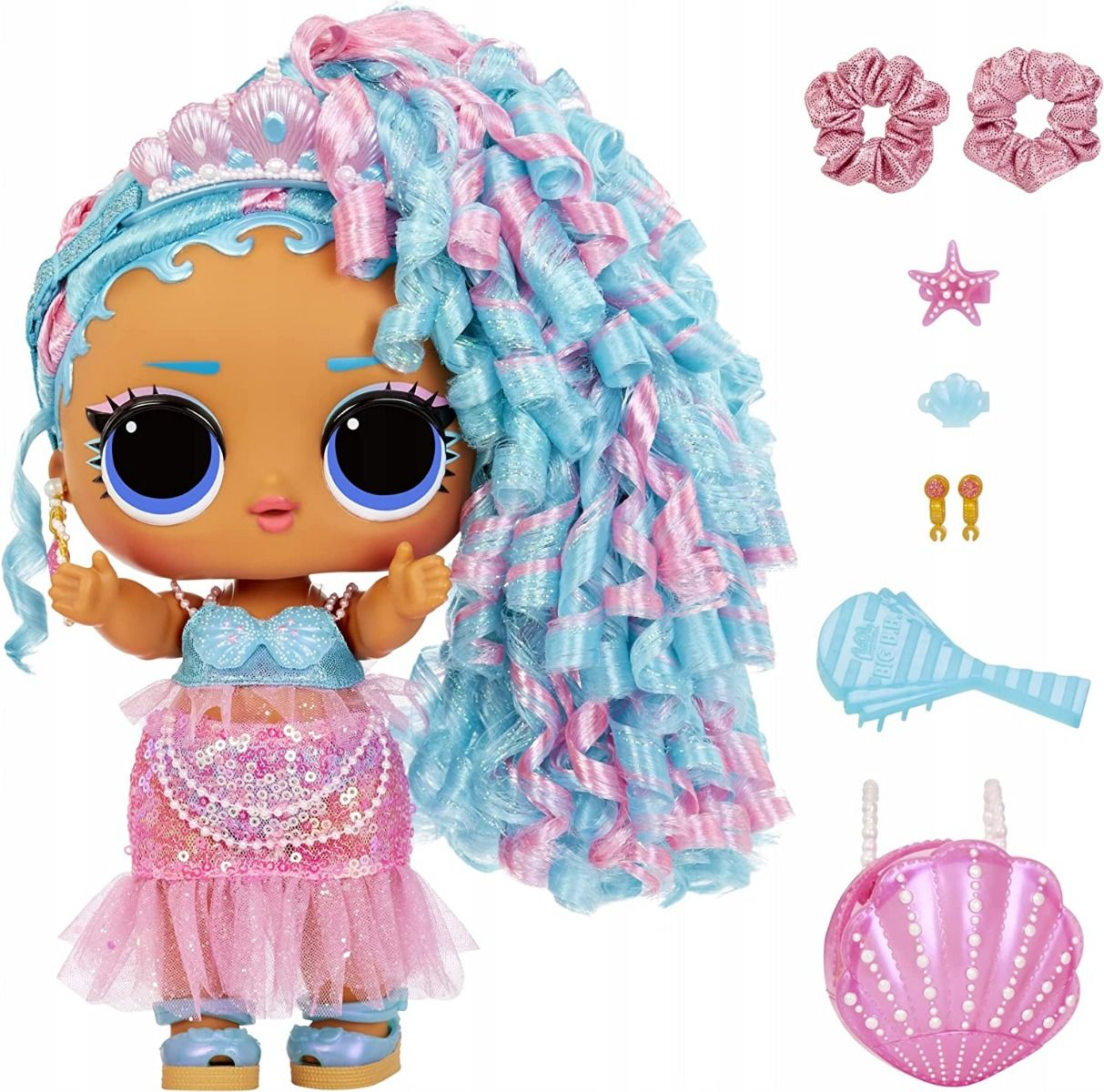 LOL Surprise! Big Baby Hair Hair Hair Doll Splash Queen 11inch MGA - 579724 - Colorland Toys