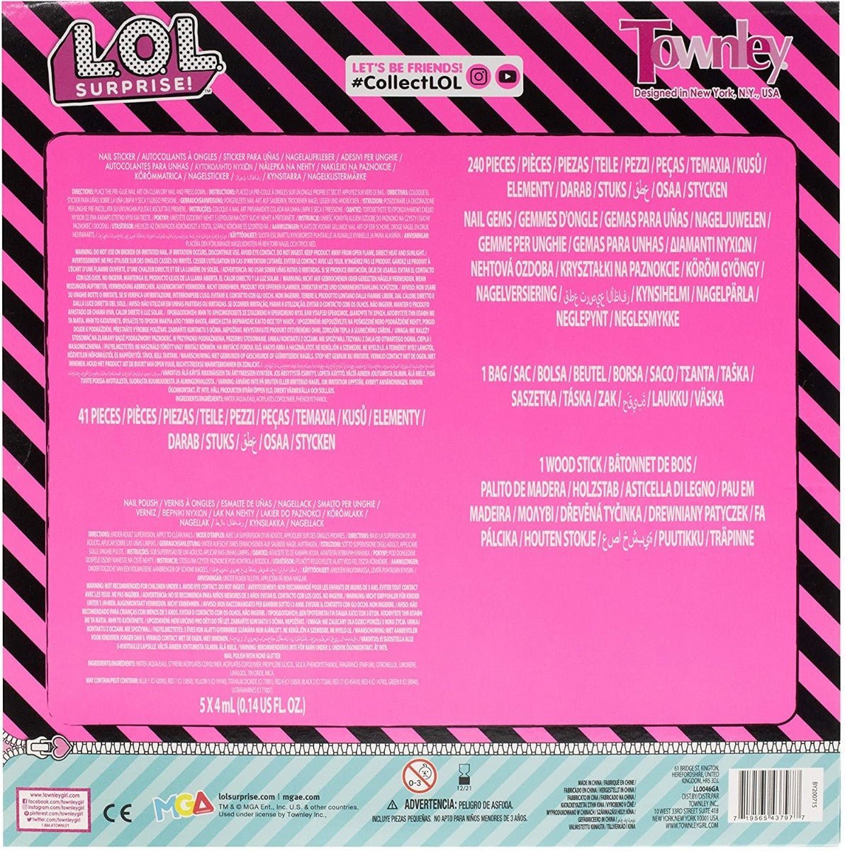 LOL Surprise Nail Art Decoration Set Makeup LL0046GA - Colorland Toys