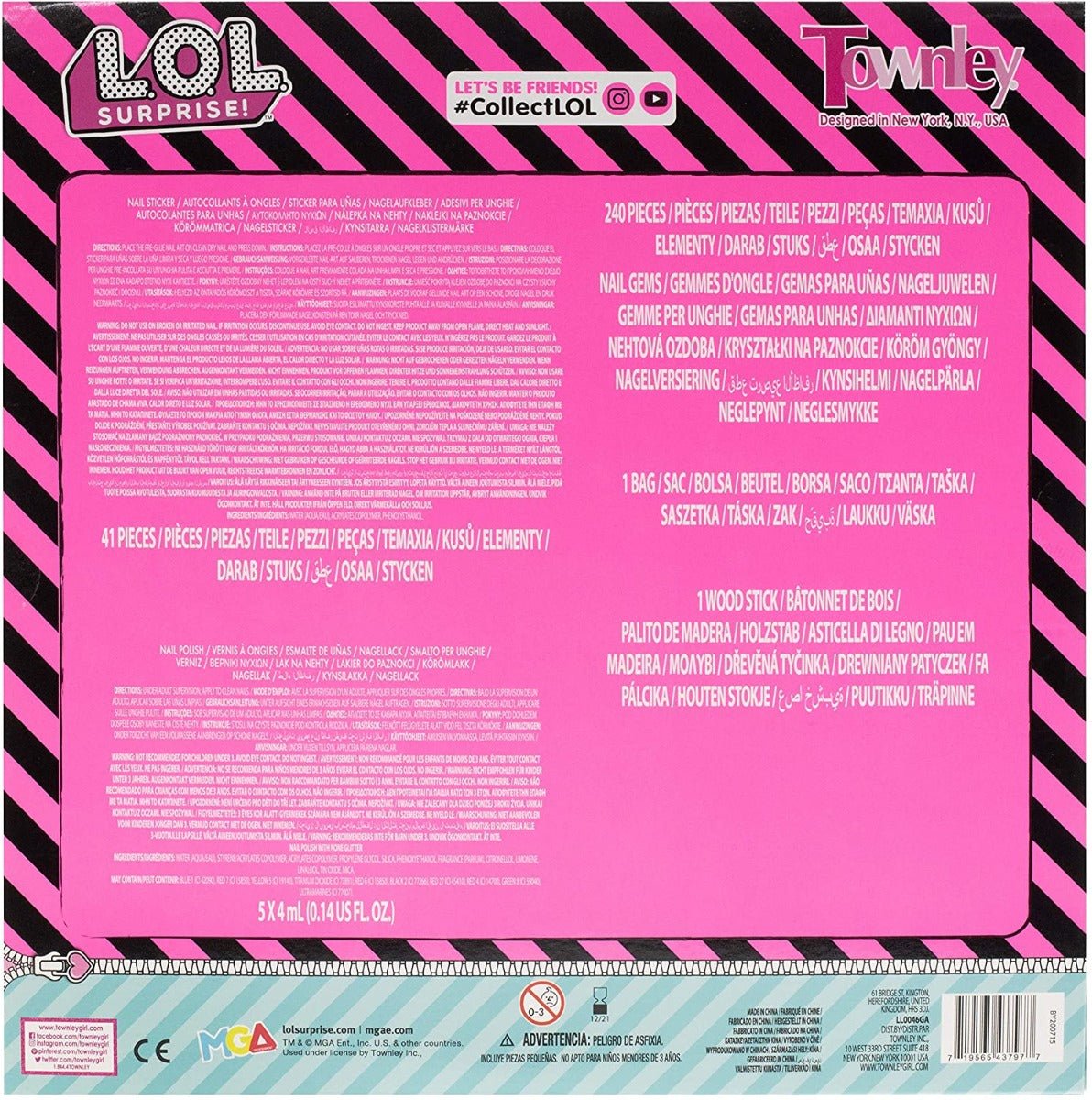 LOL Surprise Nail Art Decoration Set Makeup LL0046GA - Colorland Toys