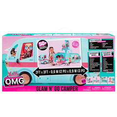 LOL Surprise OMG Glam N’ Go Camper – 4 - in - 1 Vehicle, House & Fashion Playset with 50+ Surprises & 360° Play - Colorland Toys