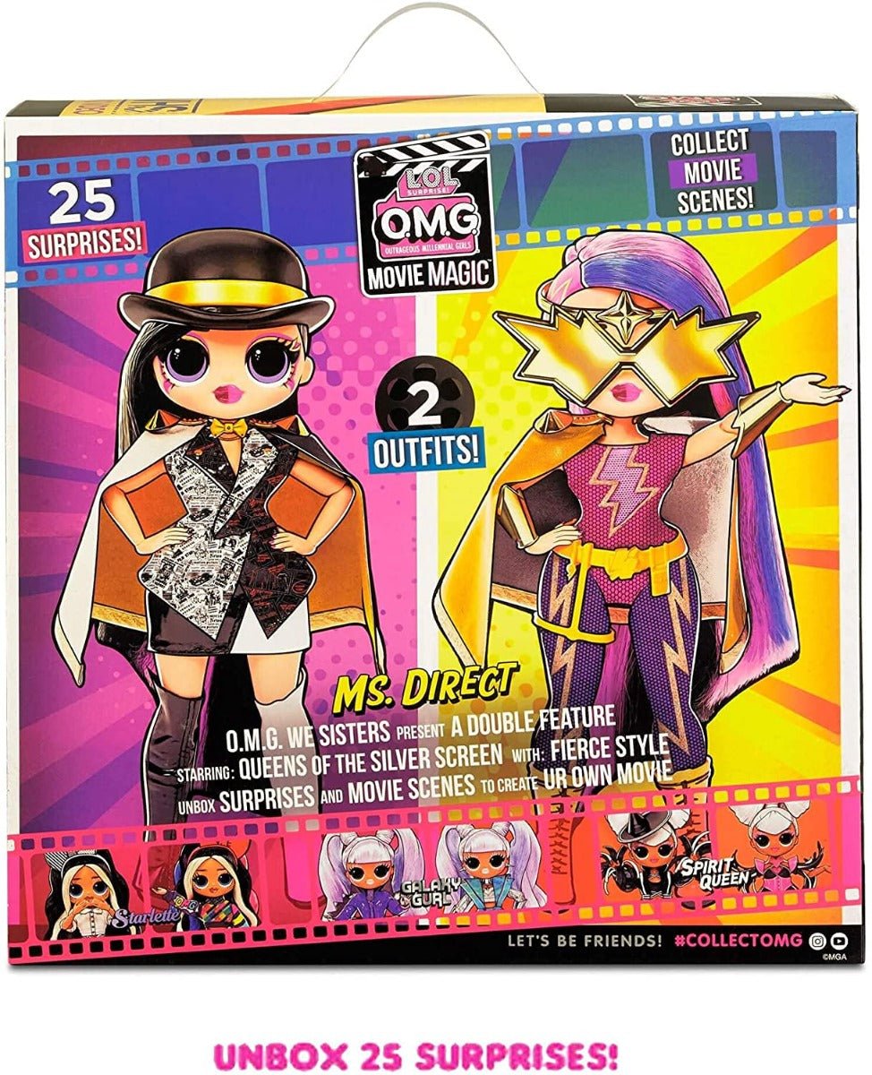 LOL Surprise! OMG Movie Magic Ms. Direct Fashion Doll MGA - 577904 - Colorland Toys