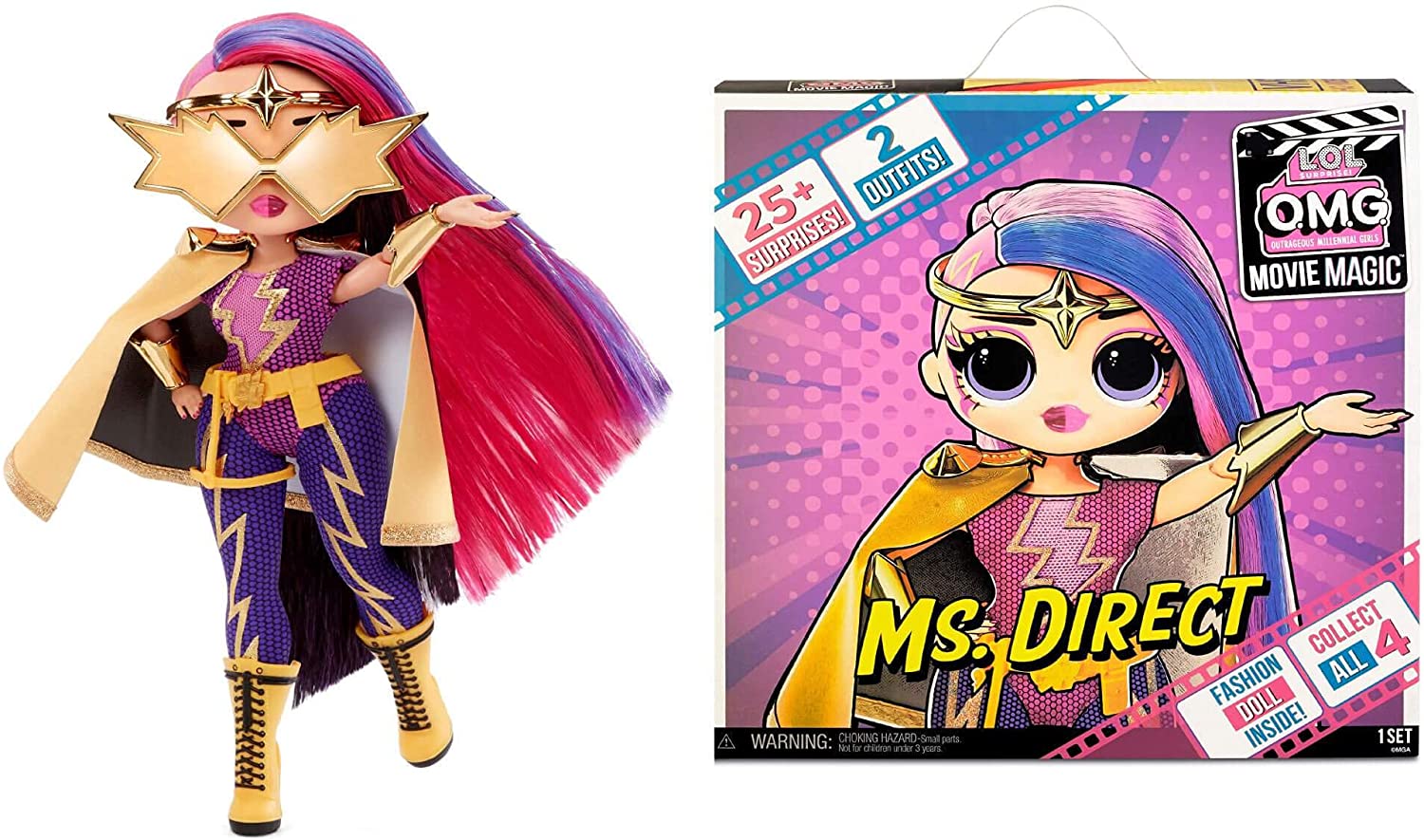 LOL Surprise! OMG Movie Magic Ms. Direct Fashion Doll MGA - 577904 - Colorland Toys