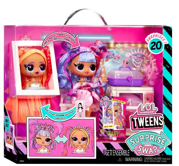 LOL Surprise Tweens Swap Fashion Doll - Buns to Braids Bailey - Colorland Toys