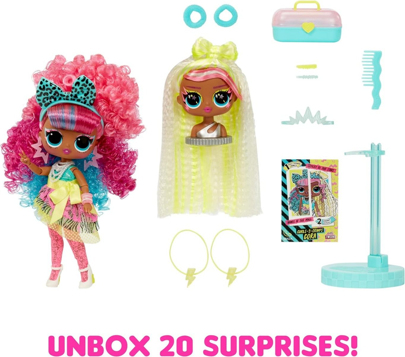 LOL Surprise Tweens Swap Fashion Doll - Curls to Crimps Cora MGA - 593263 - Colorland Toys