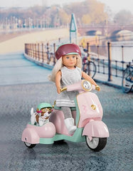 Lori Dolls 6" Doll Scooter w/ Side Car and Pet LO37034Z - Colorland Toys