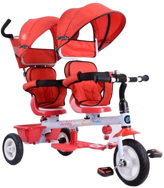 Lovely Baby Twin Trike Red LB - 525HC - Colorland Toys