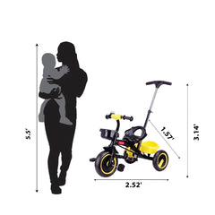 Luvlap Tricyle Yellow KT - 005 - Colorland Toys