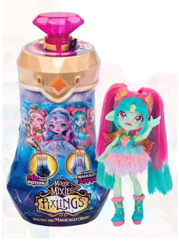 Magic Mixies Pixlings Doll Single Pack Teal 14877 - Colorland Toys