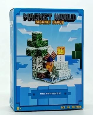 Magnet World Magnetic Block Big Snowman 46 - Pcs T9916 - Colorland Toys