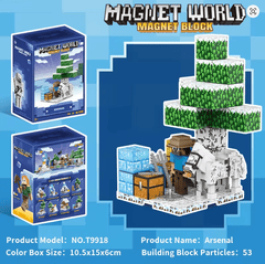 Magnet World Magnetic Block Ice Snow Cabin 61 - Pcs T9917 - Colorland Toys