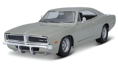 Maisto 1969 Dodge Charger R/T Model Car Silver 1:24 Scale 31256 - Colorland Toys