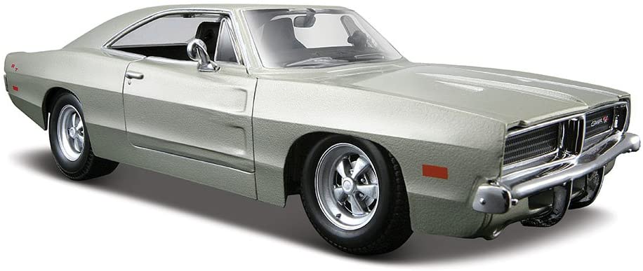 Maisto 1969 Dodge Charger R/T Model Car Silver 31256 - Colorland Toys