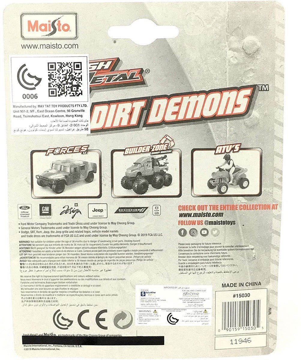 Maisto Fresh Metal Dirt Demons 3 Inch 15030 - Colorland Toys