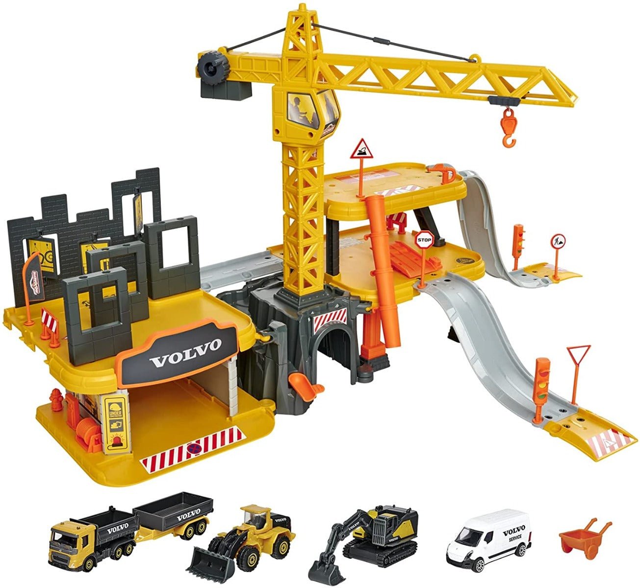 Majorette Creatix Construction + 5 Volvo Vehicles 212050032 - Colorland Toys