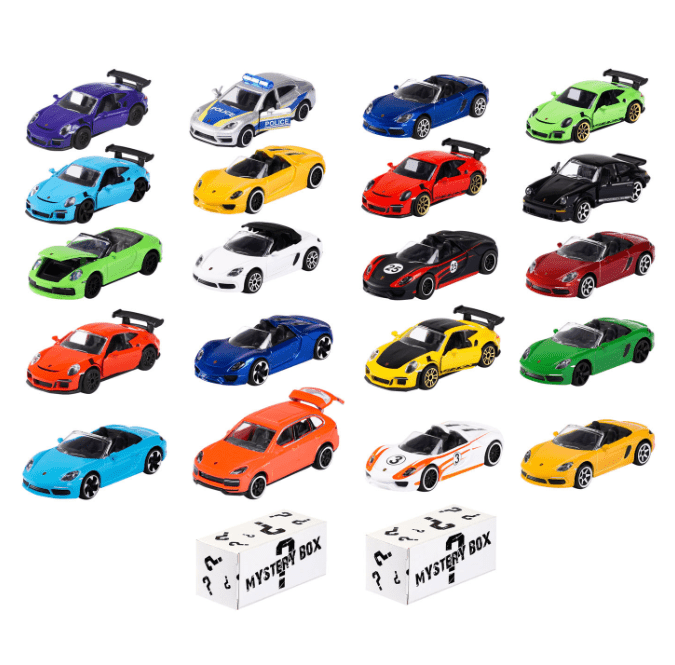 Majorette Porsche Discovery 20+2 Pack – 1:64 Scale Die - Cast Cars Set | 22 Vehicles with Mystery Models - Colorland Toys
