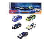 Majorette Rescue World 5-Piece Metal Police Car Gift Pack 8503105001 - Colorland Toys