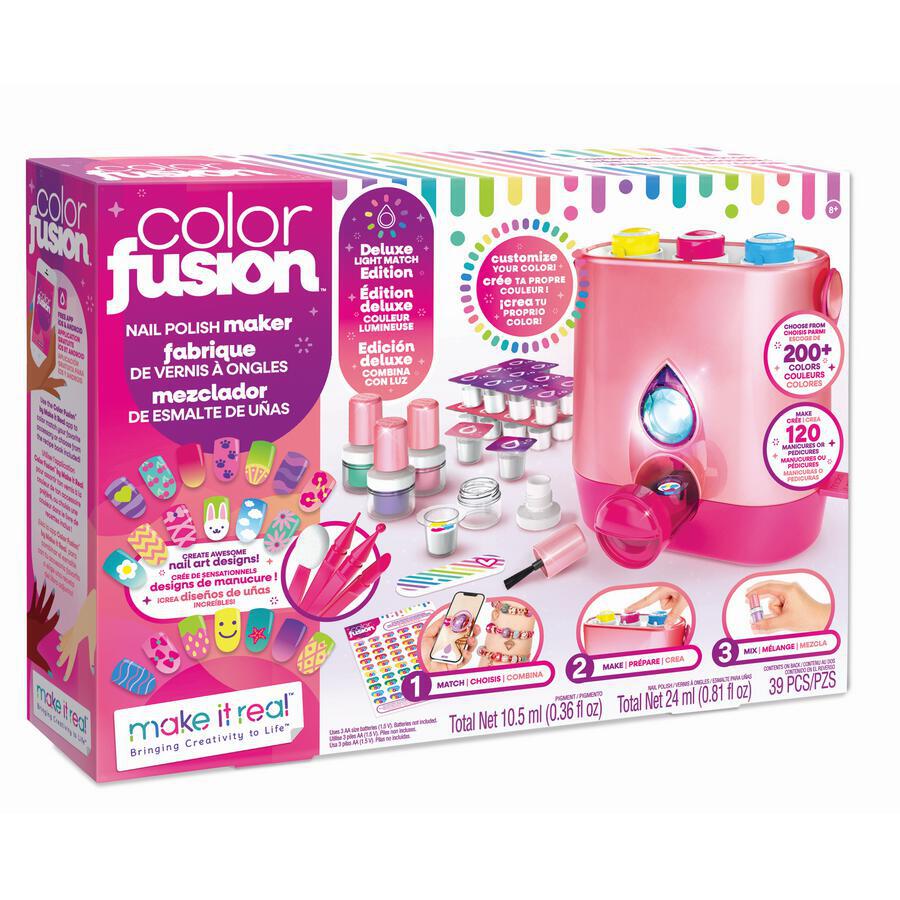 Make It Real Color Fusion Nail Polish Maker with Light Deluxe Pack 2565 - Colorland Toys