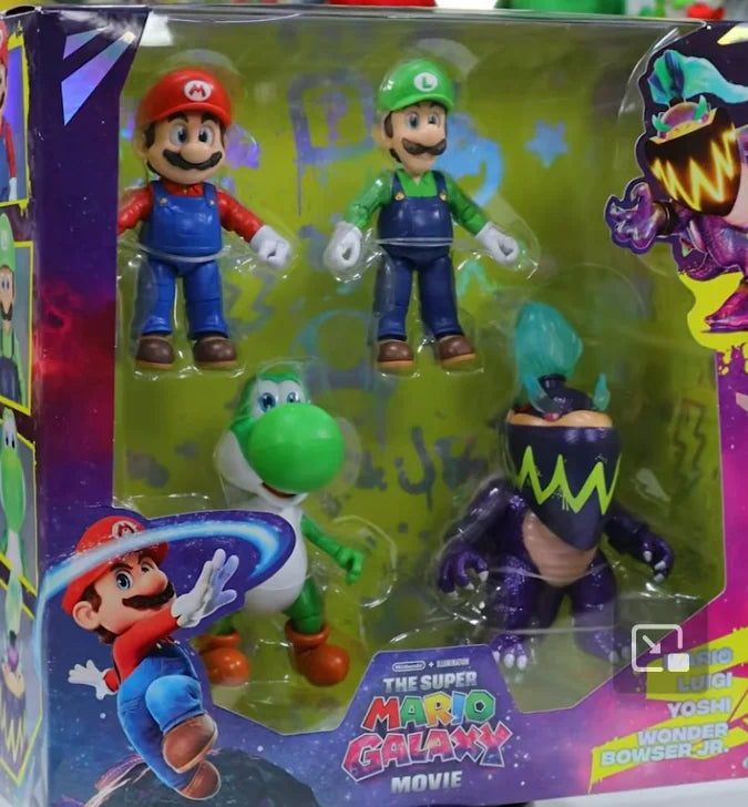 Nintendo Super Mario2 Movie 5" Fig Multi-5 Pack 43230 - Colorland Toys