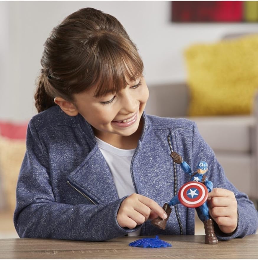 Marvel Bend and Flex Captain America Figure – 6" - Colorland Toys