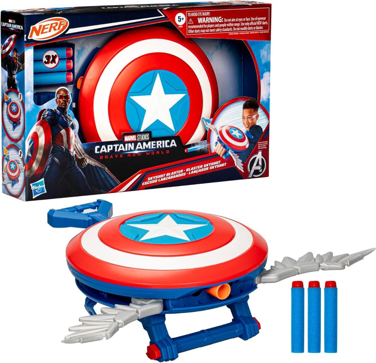 Marvel Captain America Brave New World - Skyshot Blaster - Colorland Toys