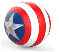 Marvel Captain America Stripes Football ST - MVL013 - Colorland Toys
