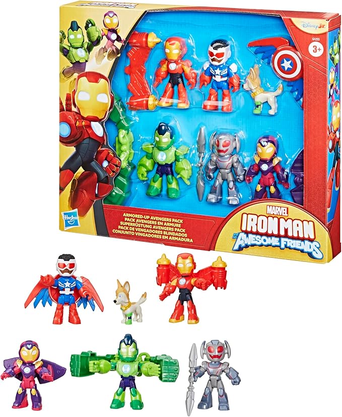 Marvel Iron Man And His Awesome Friends Armored Up Avengers Pack G1255 - Colorland Toys