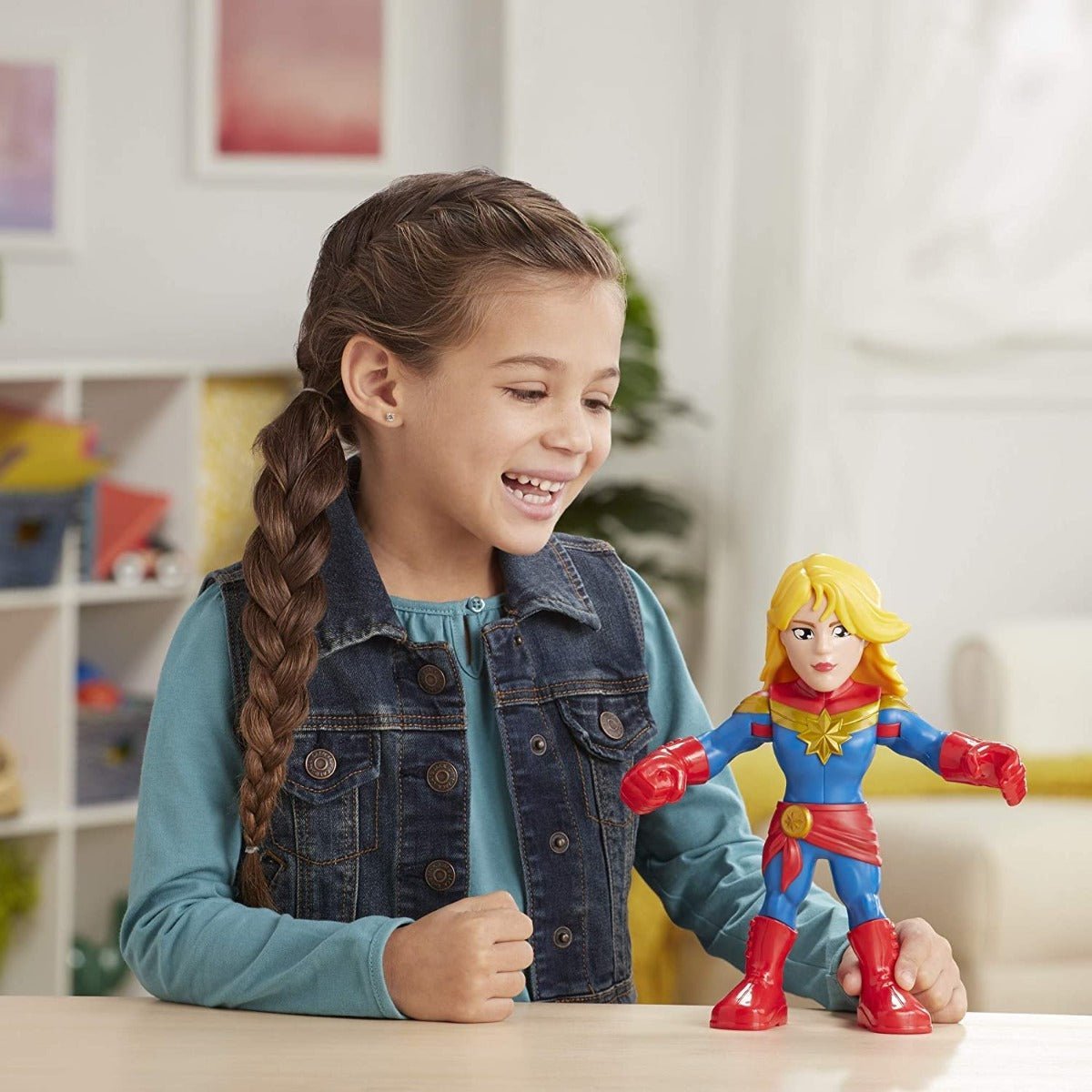 Marvel Mega Mighties Super Hero Adventures Captain Marvel E4132 - Colorland Toys