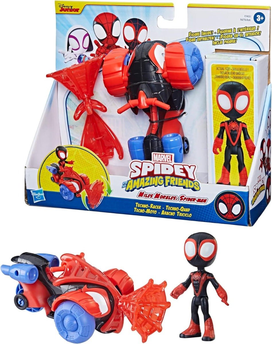 Marvel Spidey And Friends Miles Techno Racer - Colorland Toys