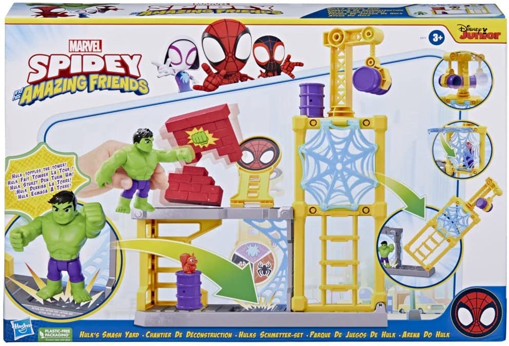 Marvel Spidey and His Amazing Friends Hulk's Smash Yard F3717 - Colorland Toys