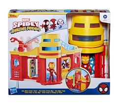 Marvel Spidey And His Amazing Friends - Stark Tower Playset With Iron Man Action Figure - Colorland Toys