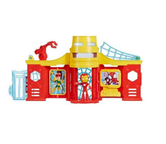 Marvel Spidey And His Amazing Friends - Stark Tower Playset With Iron Man Action Figure - Colorland Toys