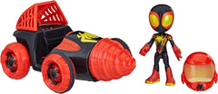 Marvel Spidey His Amazing Friends - Miles with Drill Spinner Vehicle - Colorland Toys