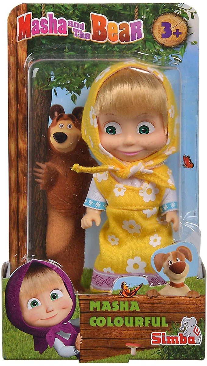 Masha and The Bear Colorful Doll 12cm 109301678 - Colorland Toys