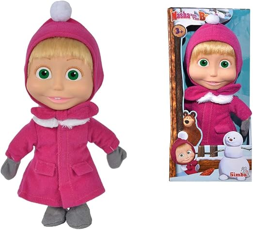 Masha and the Bear Soft Pop Winter 23cm 109301006 - Colorland Toys