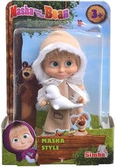 Masha and The Bear Style Doll 12cm 109301680 - Colorland Toys