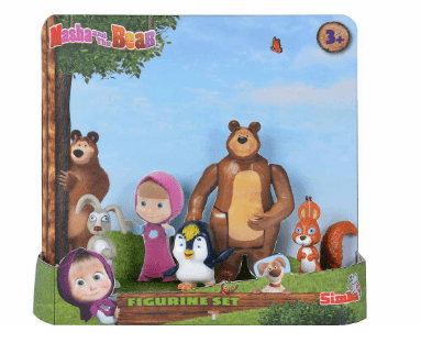 Masha & the Bear Figurine Set 109306100 - Colorland Toys