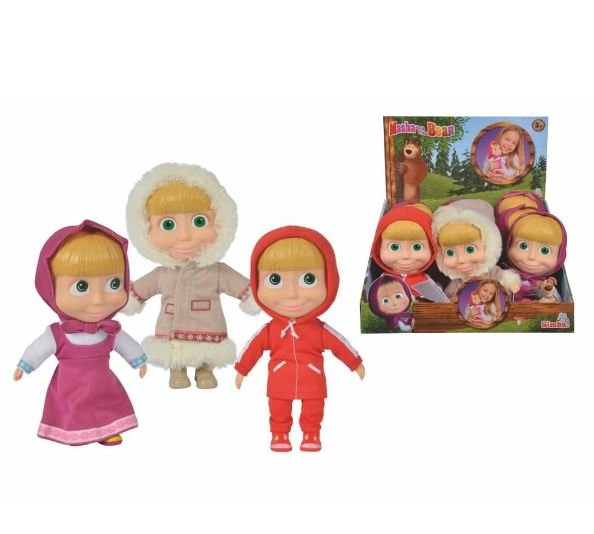 Masha & the Bear Soft Bodied Doll 23cm - Colorland Toys