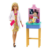 Barbie Doll Pediatrician Playset Doctor Toddler Patient - Colorland Toys