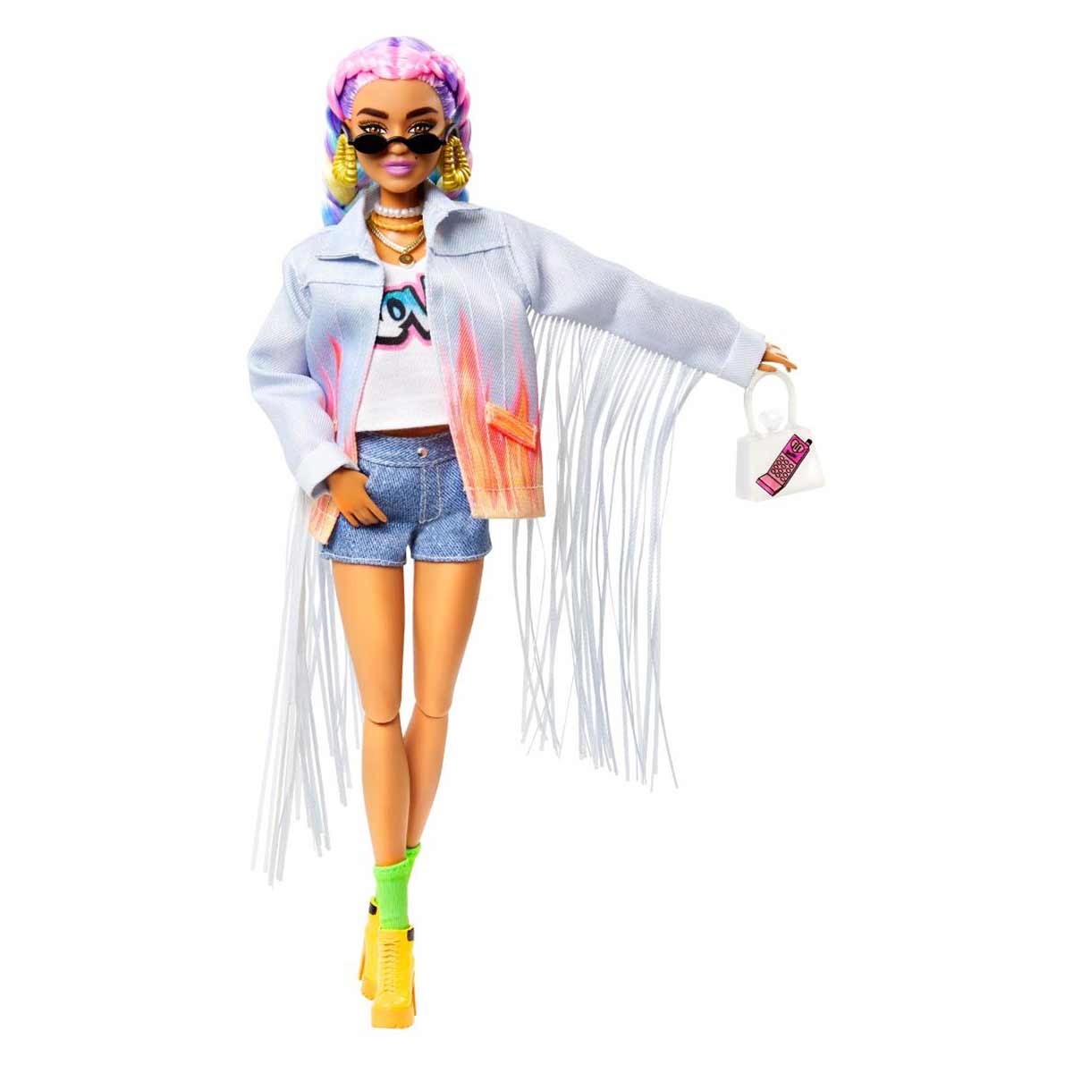 Barbie Extra Doll Rainbow Braids GRN29 - Colorland Toys