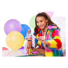 Barbie Extra Doll Rainbow Braids GRN29 - Colorland Toys