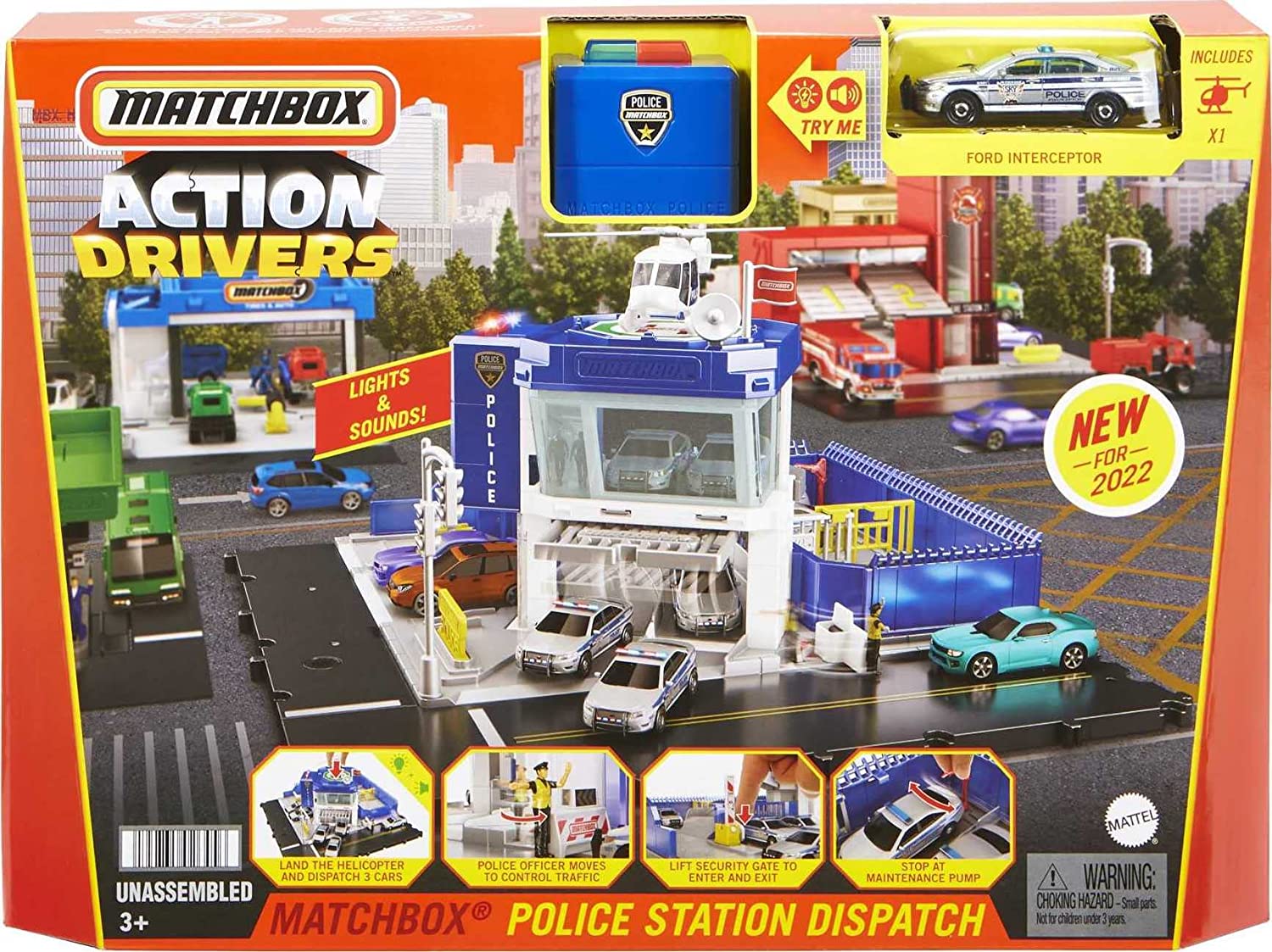 Matchbox Action Drivers Police Station Dispatch HHW22 - Colorland Toys