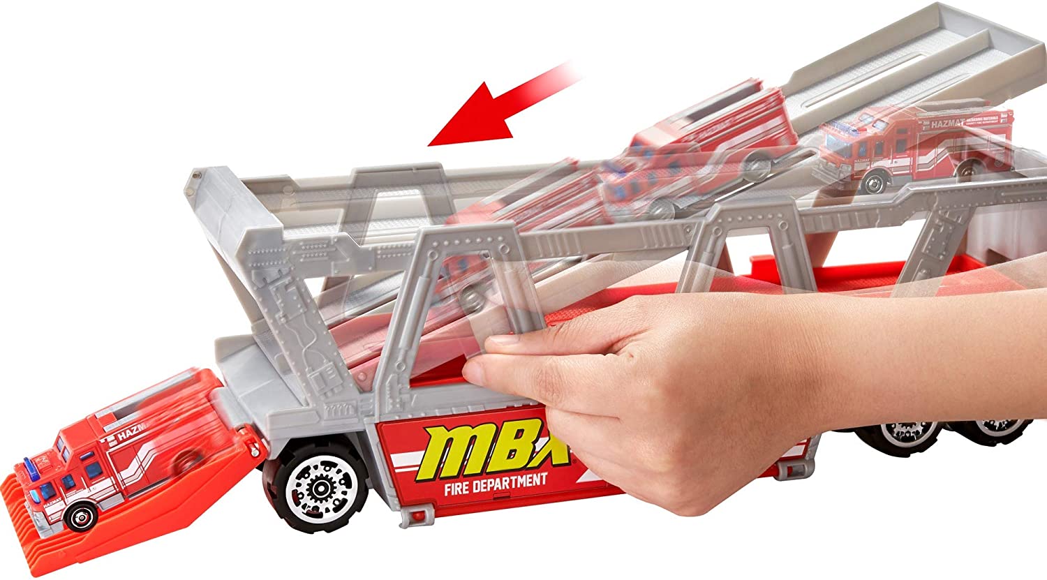 Matchbox Fire Rescue Hauler Playset GWM23 - Colorland Toys