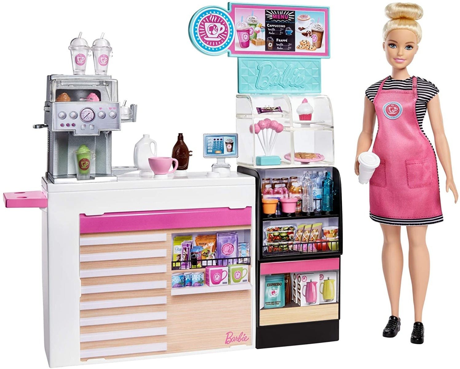 Mattel Barbie Coffee Shop Playset GMW03 - Colorland Toys