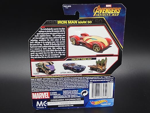 Mattel Hot Wheels Marvel Avengers Infinity War Car Rhino BDM71 - Colorland Toys