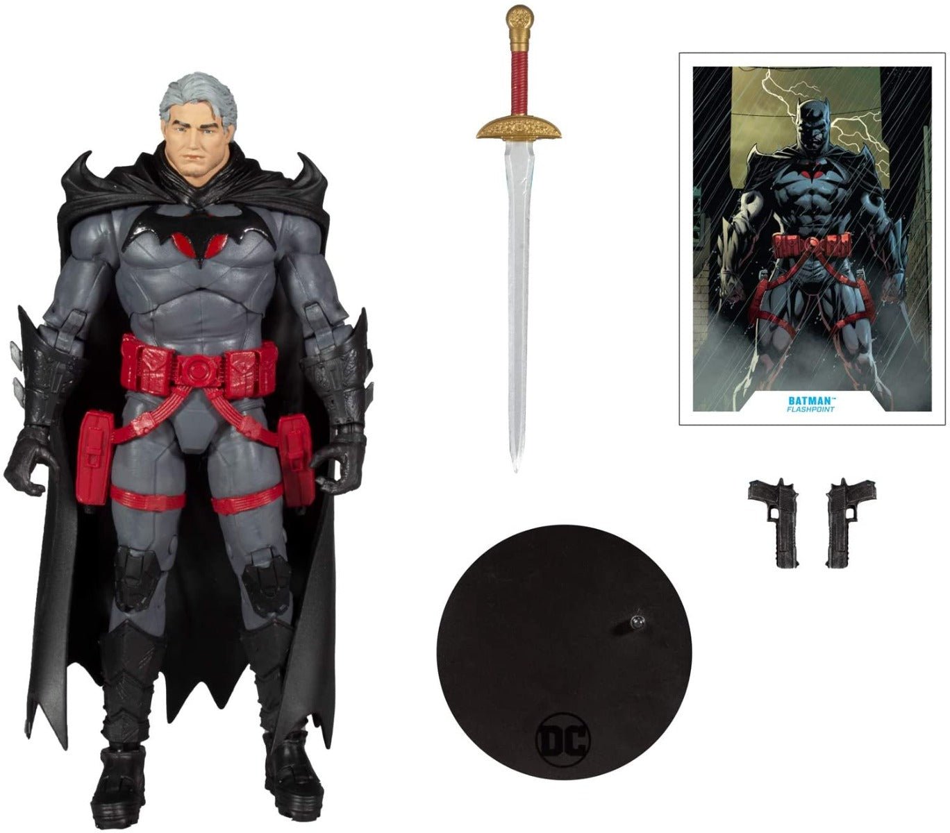 McFarlane Toys DC Multiverse Thomas Wayne Flashpoint Batman 7Inch Action Figure 15018 - Colorland Toys