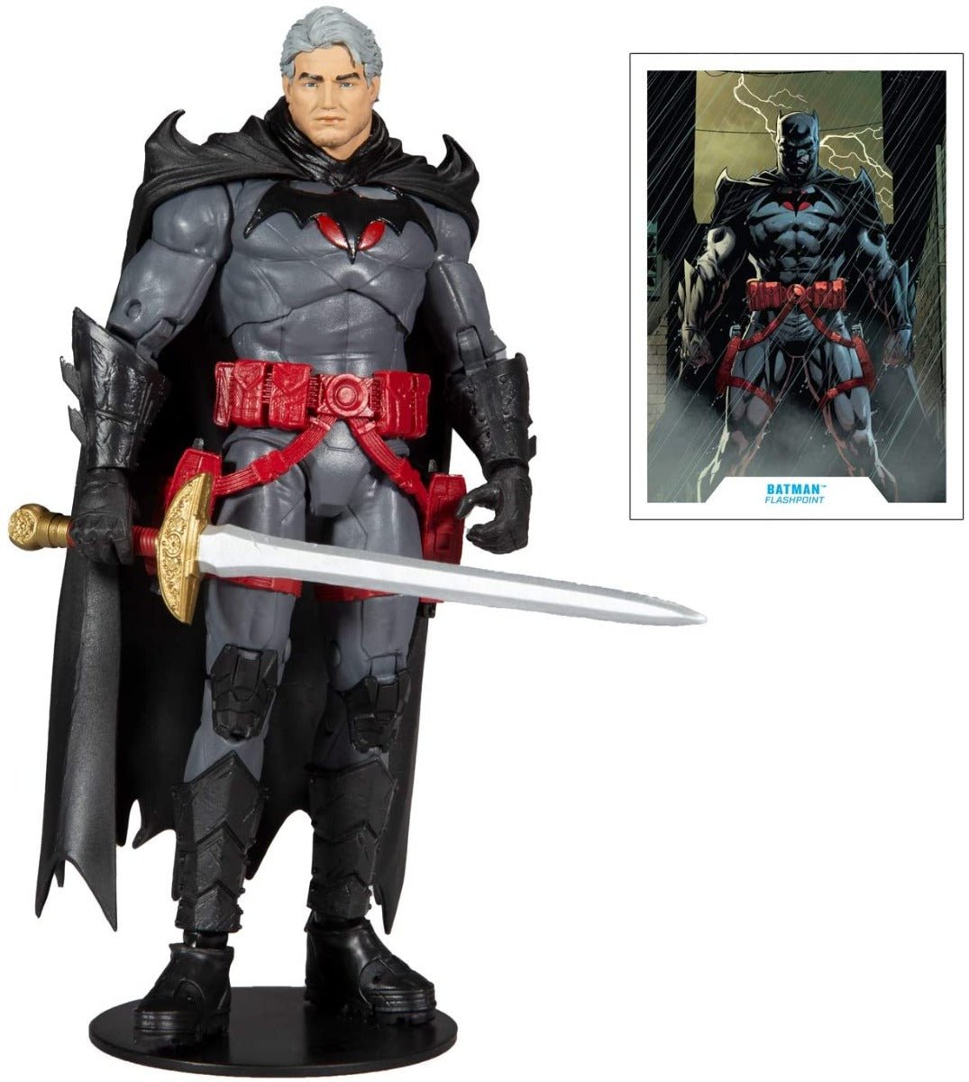 McFarlane Toys DC Multiverse Thomas Wayne Flashpoint Batman 7Inch Action Figure 15018 - Colorland Toys