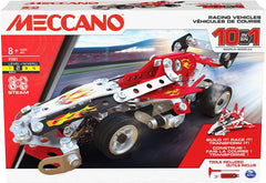 Meccano 10 - in - 1 Racing Vehicles Building Kit 6060104 - Colorland Toys