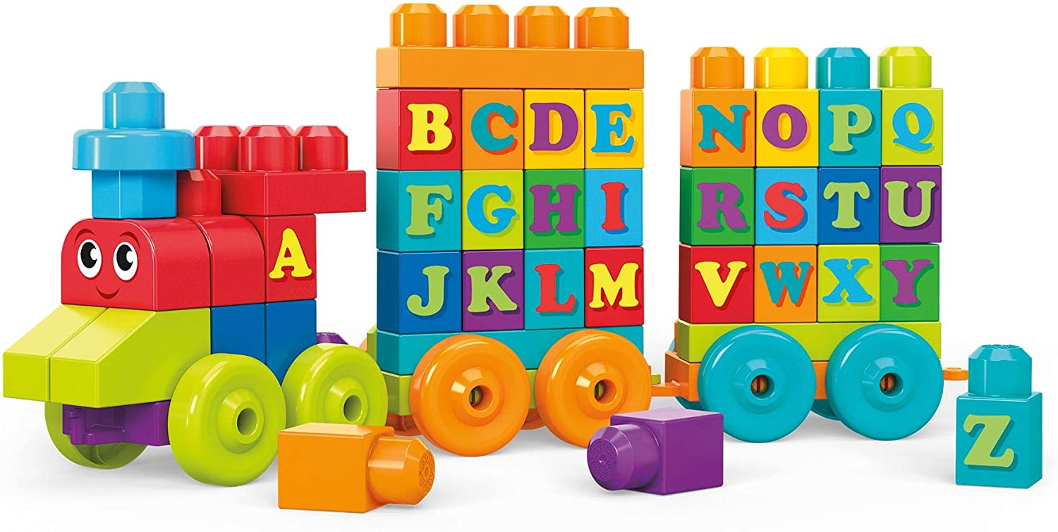 Mega Bloks ABC Learning Train 60pcs DXH35 - Colorland Toys