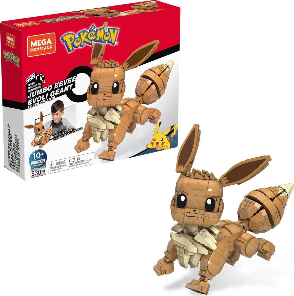 Mega Construx Pokemon Jumbo Eevee Building Set GMD34 - Colorland Toys